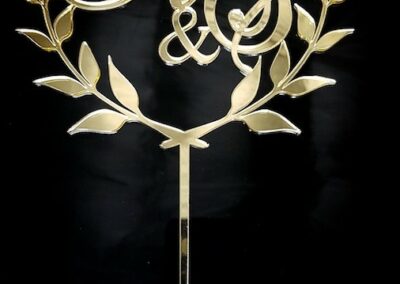 Adverco laser cut cake topper